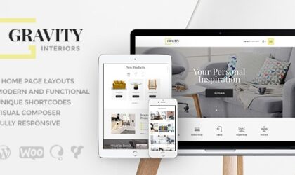 Premium WordPress Theme name: Gravity