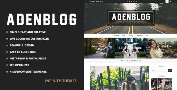 Premium WordPress Theme name: Aden