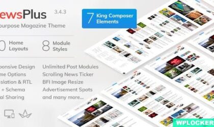 Premium WordPress Theme name: NewsPlus