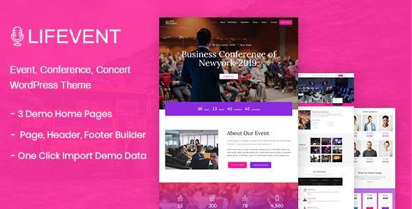 Premium WordPress Theme name: Lifevent