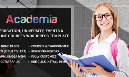 Premium WordPress Theme name: Academia