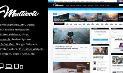 Premium WordPress Theme name: Multicote