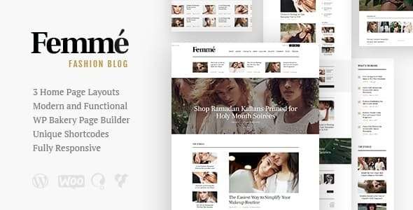 Premium WordPress Theme name: Femme