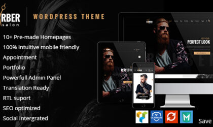 Premium WordPress Theme name: Barber