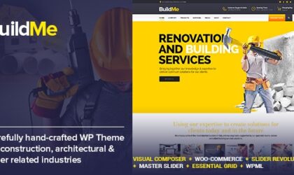 Premium WordPress Theme name: BuildMe