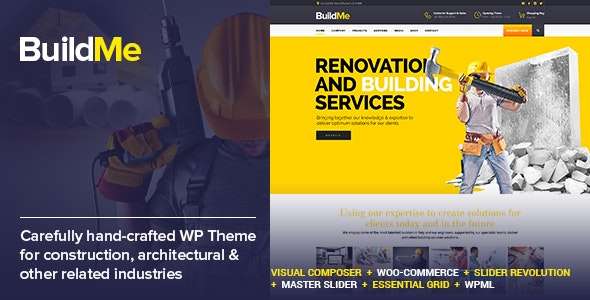 Premium WordPress Theme name: BuildMe