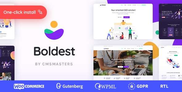 Premium WordPress Theme name: Boldest