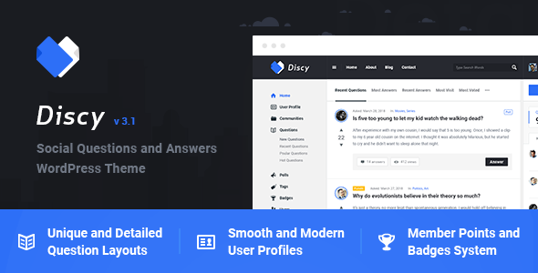 Premium WordPress Theme name: Discy