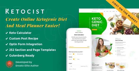 Premium WordPress Theme name: Ketocist