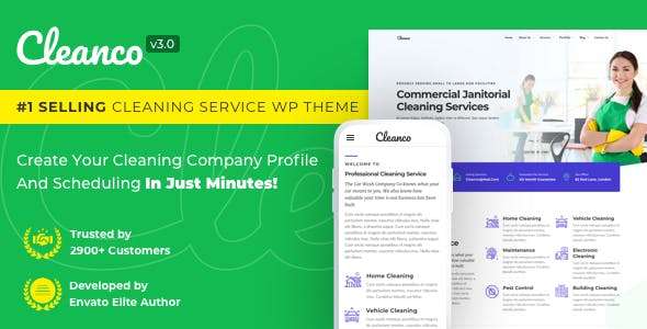 Premium WordPress Theme name: Cleanco