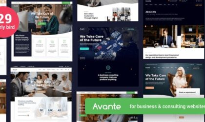 Premium WordPress Theme name: Avante