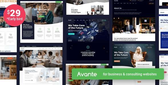 Premium WordPress Theme name: Avante