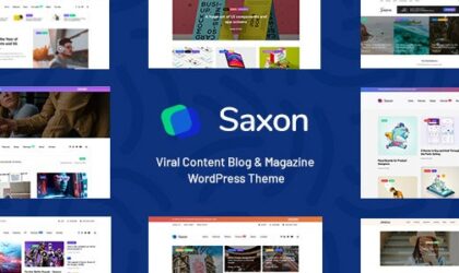 Premium WordPress Theme name: Saxon