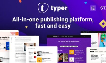 Premium WordPress Theme name: Typer