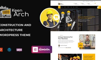 Premium WordPress Theme name: Keenarch